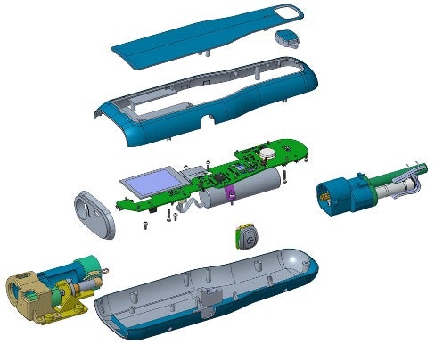 autoinjector cutaway diagram